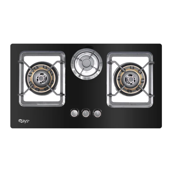 Rays 3 Burner Stainless Steel Gas Kitchen Hob 3003-HB FALCON