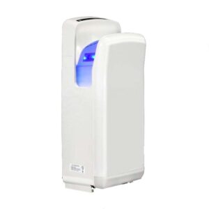 The Automatic JET J2201 Hand Dryer is a compact, European-standard hand dryer designed to deliver efficiency and style in any washroom. With its sleek and elegant design, it not only saves space but also enhances the overall look of your facility. Built with advanced features and durable materials, this jet dryer ensures long-lasting performance and hygiene.