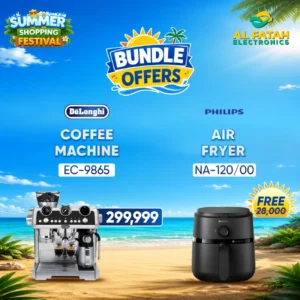 Delonghi La Specialista Manual Cold Brew Coffee Machine EC-9865 With Free Air Fryer