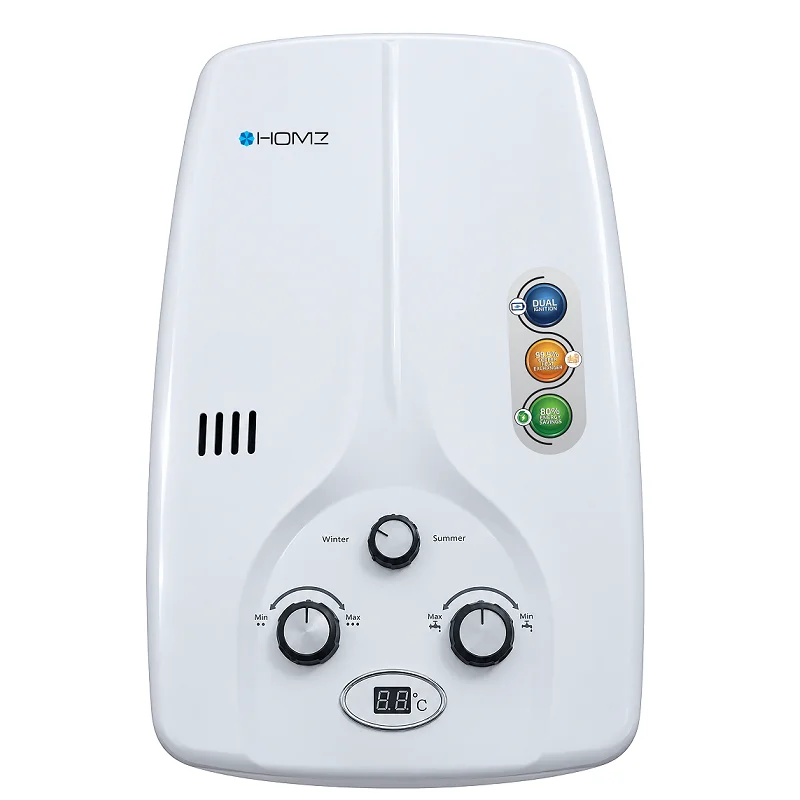 Homz 8 Liters Instant Gas Geyser 8LHF