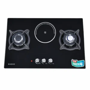 Homz 2 Burners Glass Top Gas Kitchen Hob HMZ-7633EG