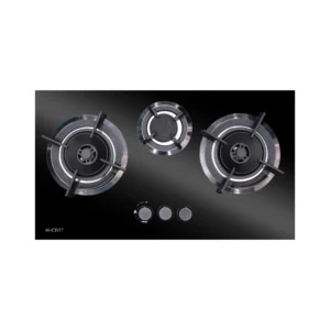 Homz 3 Burner Glass Top Gas Kitchen Hob HMZ-7003BG