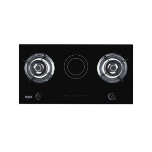 Rays 3 Burners Glass Top Electric and Gas Kitchen Hob RG8603B